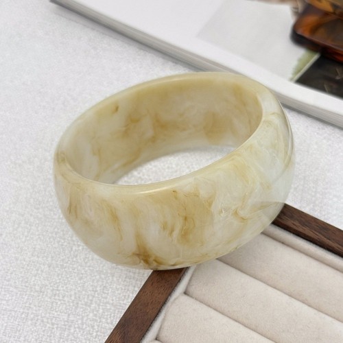 Bohemian Acrylic Bangle Geometric Retro Hand Ring Women - Picture 6 of 15