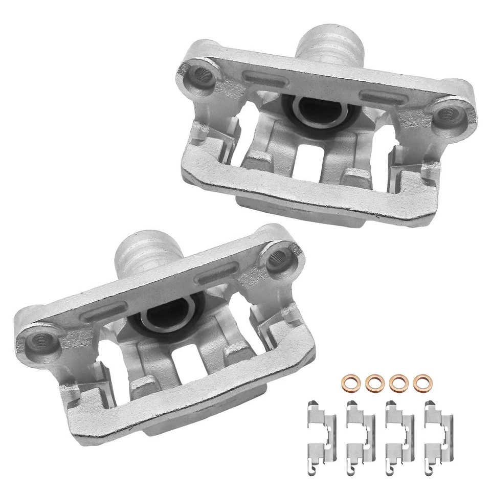 Rear Drilled Rotors + Brake Calipers & Brake Pads for 2005 -2015 Nissan Frontier - Изображение 4 из 4