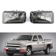 2X Front Bumper Fog Driving Light For Silverado 1500 2500 3500 2007-13 Smoke