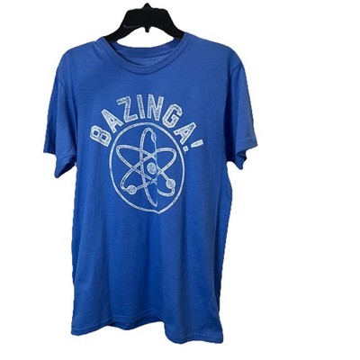 Ripple Junction The Big Bang Theory Bazinga Blue Graphic Tee Shirt Mens Size M