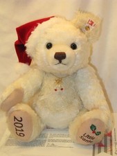 Steiff Little Santa 2019 Crystal Bell Japan-Only 1500 Units 24cm Mohair Bear Box