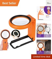 Magnifying Glass with Light and Stand, Foldable Handheld Magnifying Glass 18 ...