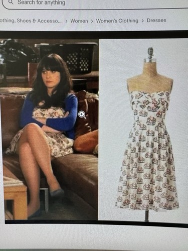 Anthropologie Postmark Size 2 Dress Bike Lane Print Strapless Retro Pin Up EUC - Picture 8 of 8