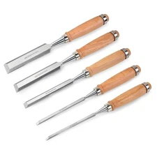 StewMac Wood Chisels, Set of 5 (103883)