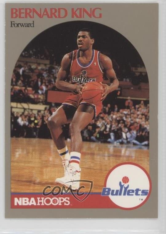 1990-91 NBA Hoops 100 Superstars Bernard King #99 HOF 0q3