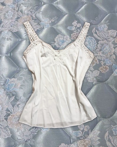 Olga Vintage White Slip Top Cami