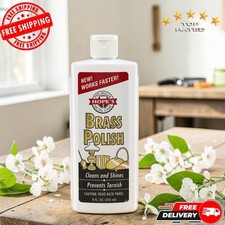 Brass Polish and Cleaner - Protective Tarnish Remover - Great Brass, Copper, Chr