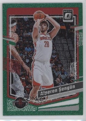 2023-24 Panini Donruss Optic Green Glitter Prizm 49/77 Alperen Sengun Şengün 9e1