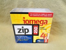 Vintage 1998 iomega 250 MB Zip Disks 4 Pack 