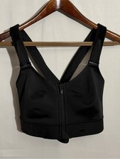SHEFIT Ultimate Sports Bra 1Luxe Black High Impact Front Zip Adjustable