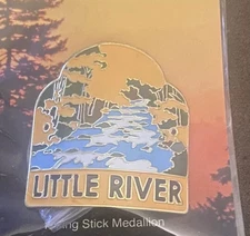 Little River Trail- Smokey Mountains- Tennessee-Hiking Staff Stick Medallion NEW