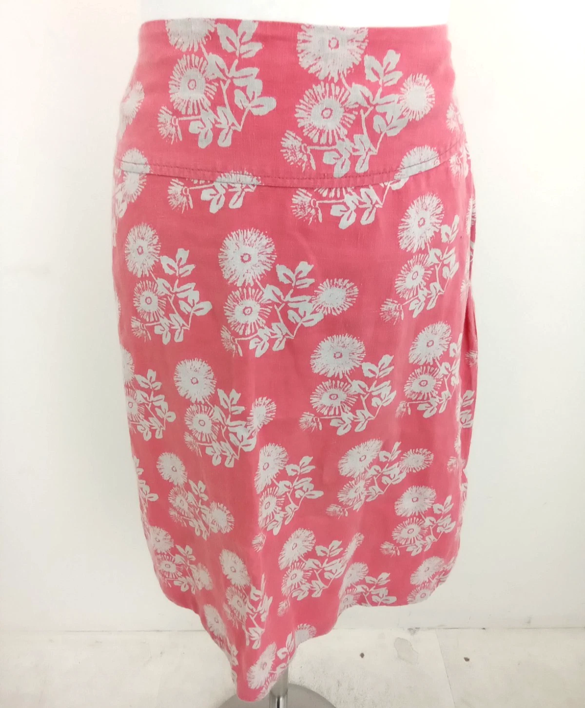Seasalt Women's Skirt Size 10 Pink Mix Floral Sapling A Line Knee Used