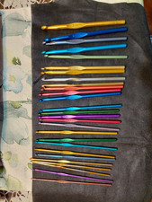 LOT 27 Vintage Aluminum Boye Crochet Hooks Various Sizes