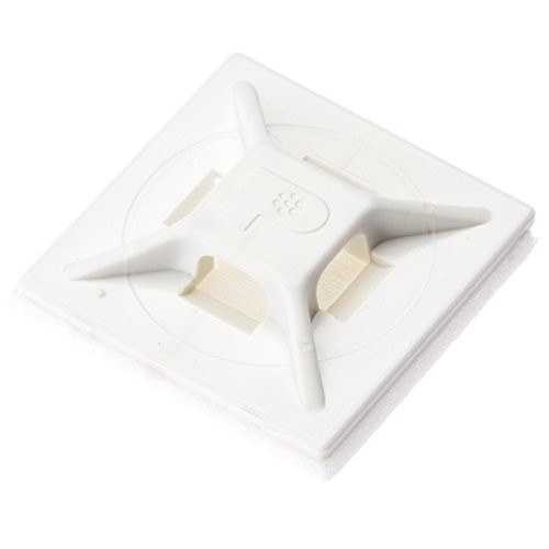 PANDUIT Mount Base with Rubber Adhesive Tape White 100 pic ABMM-A-C 19.1mm×19.1m - 第 1/2 張圖片