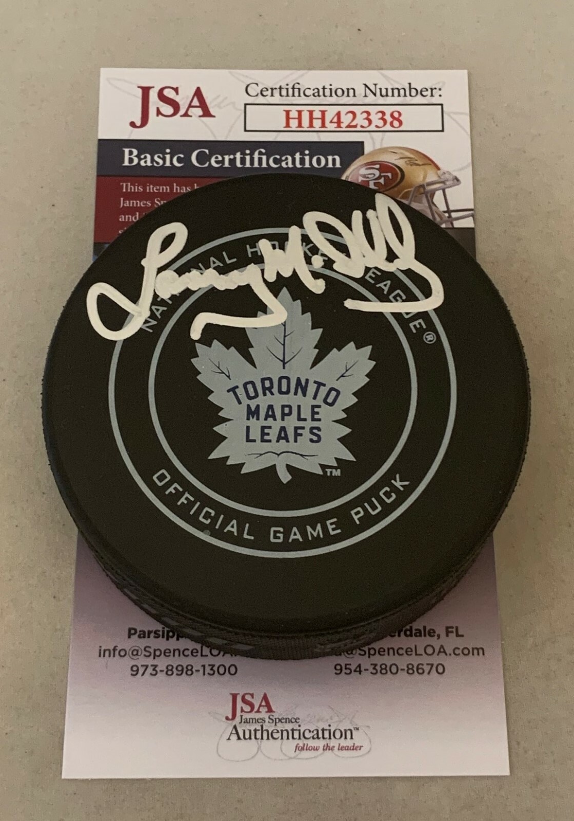 Toronto Maple Leafs official game puck