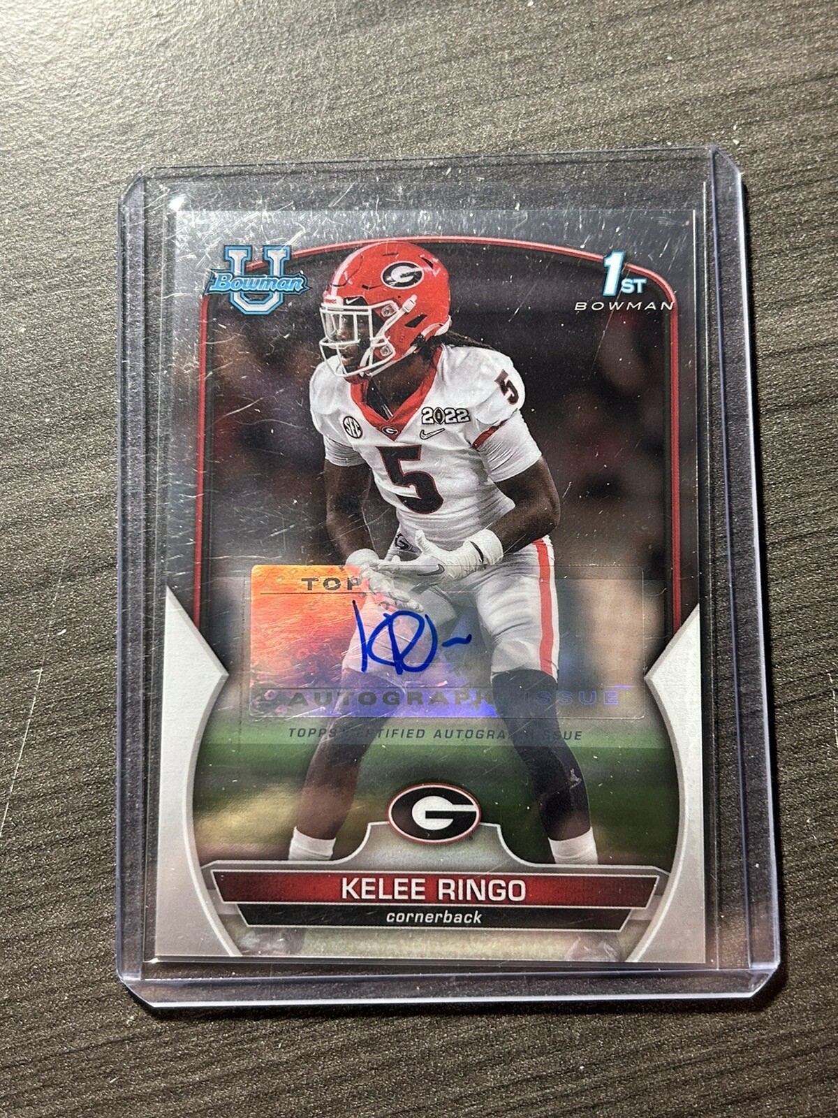 2022 KELEE RINGO Bowman University Chrome Georgia Base Prospect Auto * 1st RC