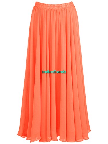 Faldas gitanas de gasa de 2 capas círculo completo danza del vientre flamenco doble falda rock - Imagen 33 de 44