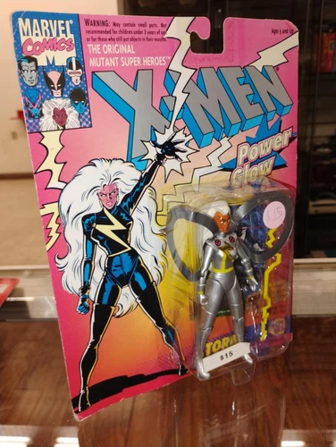 Vintage MARVEL Comic's X-MEN Power Glow STORM Action Figure Toy Biz