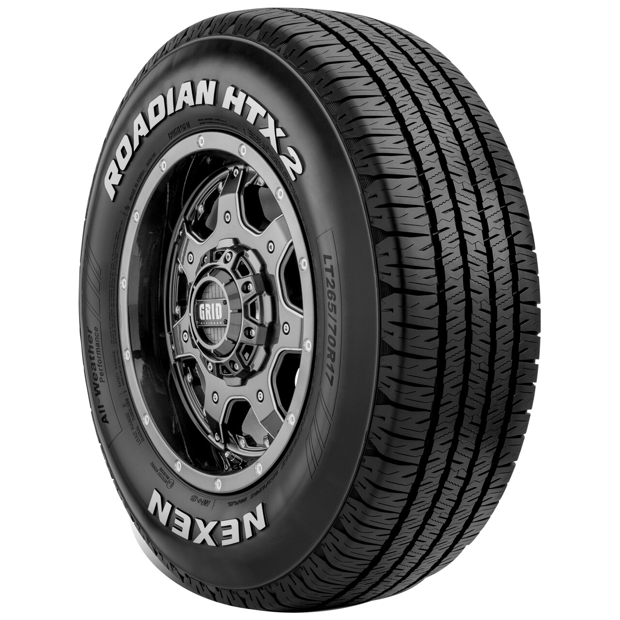 (QTY 2) 255/70R16 Nexen Roadian HTX 2 111T SL White Letter Tires | eBay