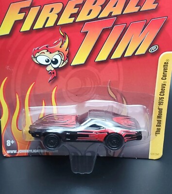 Johnny Lightning 2010 Fireball Tim ''The Bad Mood'' 1976 Chevy Corvette