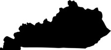 4 inch Kentucky State Decal Window Sticker Car Decor United States KY USA