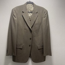 Sabbia Men's Herringbone 3 Button Sports Coat Blazer 40R Made in USA