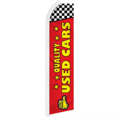 Pack of 2 Advertise We Buy Cars Feather Swooper Flutter Business Flag