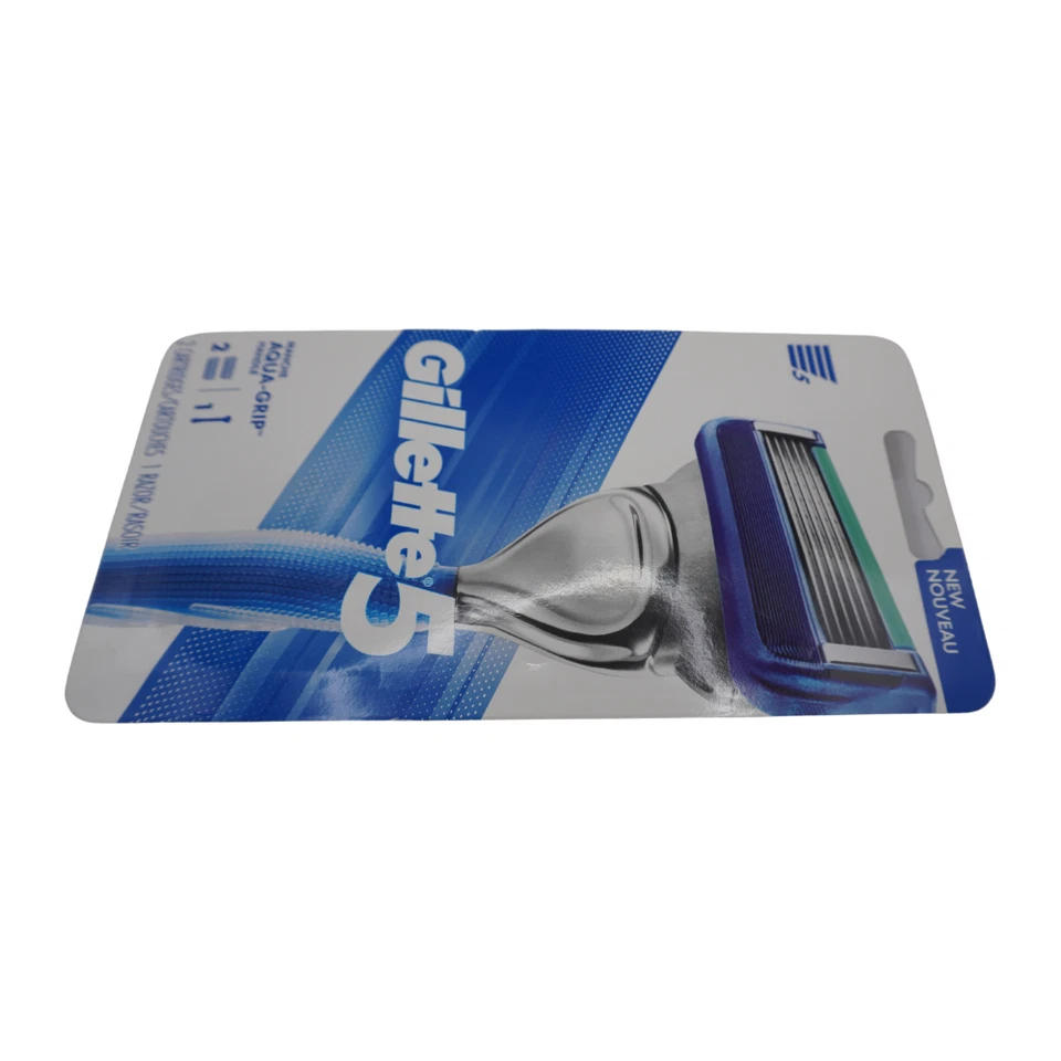 Mango de afeitar Gillette5 para hombre y cartuchos de recarga de 2 hojas (paquete de dos) Foto 3 de 4