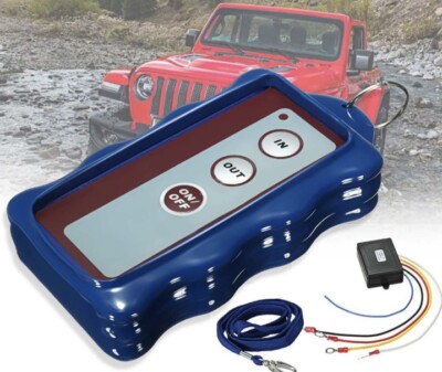 30m 150 x 76 x 32 mm 70 x 45 x 22 mm DC 12V Wireless Winch Remote Control