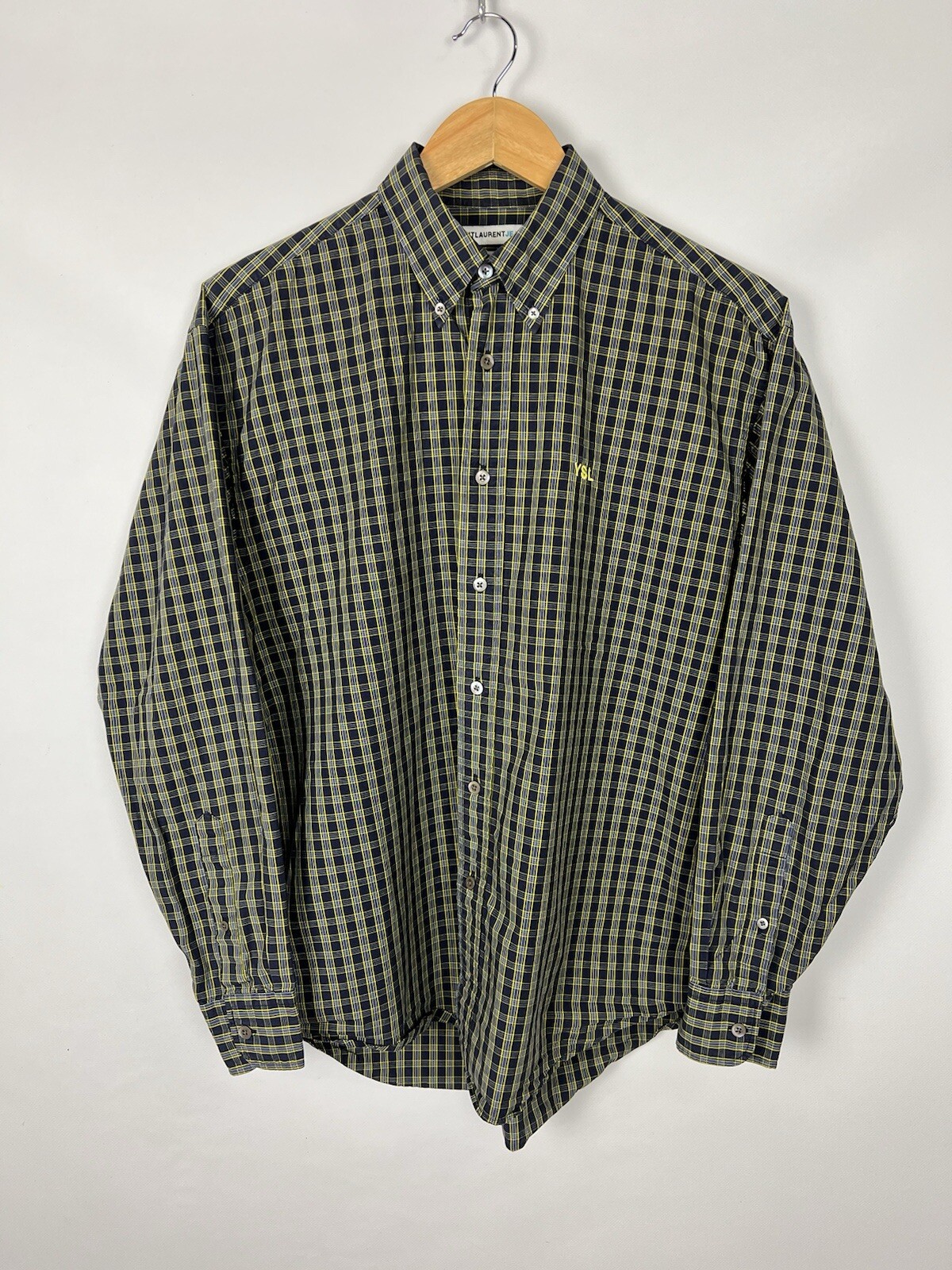 YSL Yves Saint Laurent Jeans Camicia Manica Lunga Uomo Taglia M