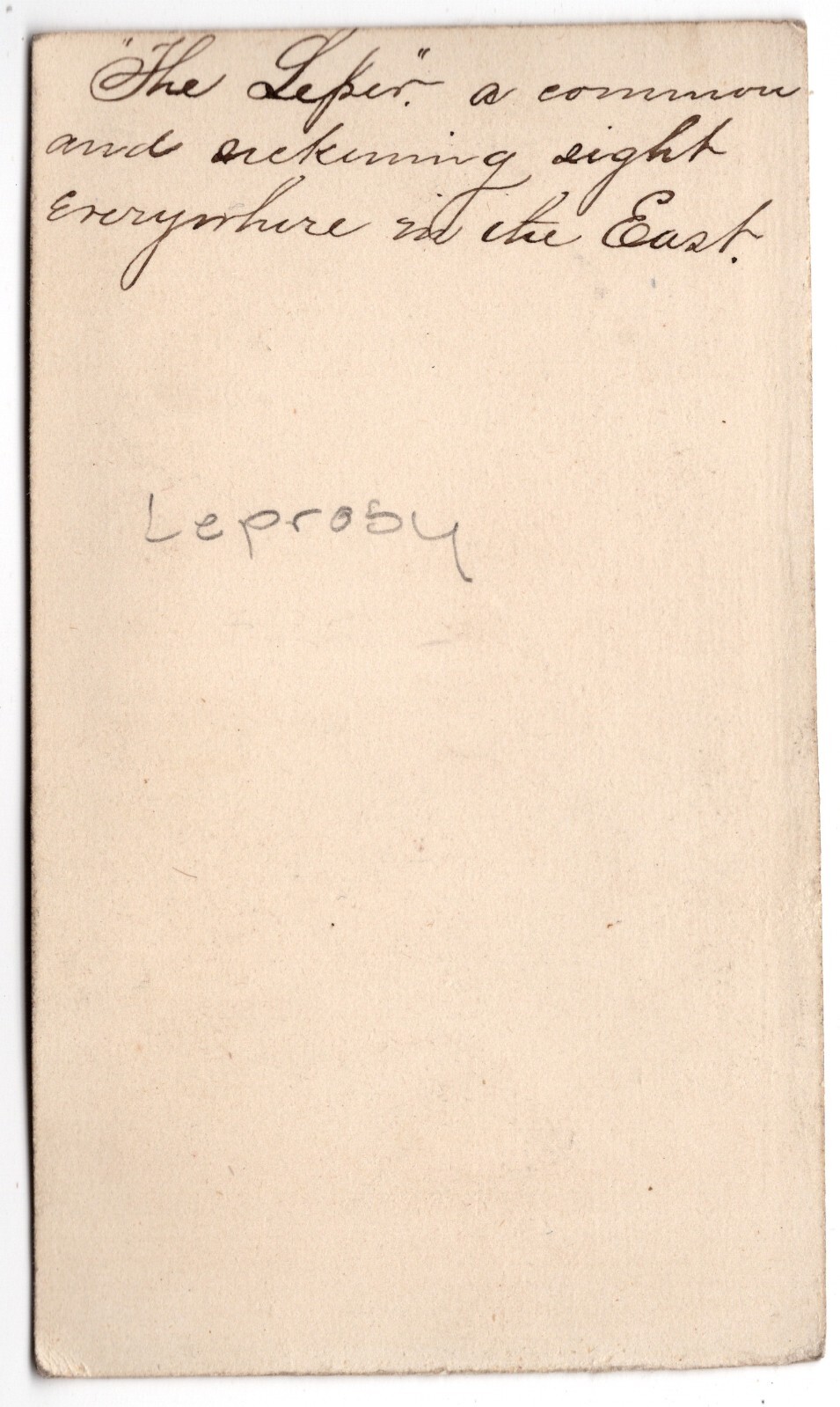 ANTIQUE CDV CIRCA 1860s MAN WITH LEPROSY SICK IN THE MIDDLE EAST RARE! — additional view