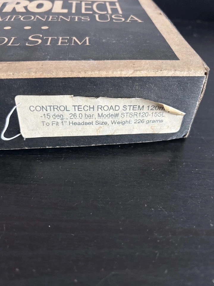 New Control Tech Road Stem 25.4/1" 120mm -15° Stem Silver Quill NOS - Image 4 of 4