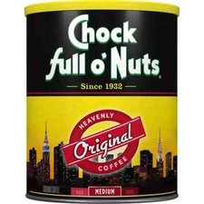 Chock Full O'Nuts Heavenly Ground Coffee, Original Blend (48 Oz.) Family Size