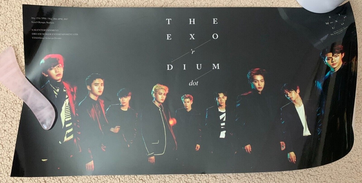 EXO PLANET #3 THE EXO'rDIUM dot in Seoul Official Poster- Unfolded