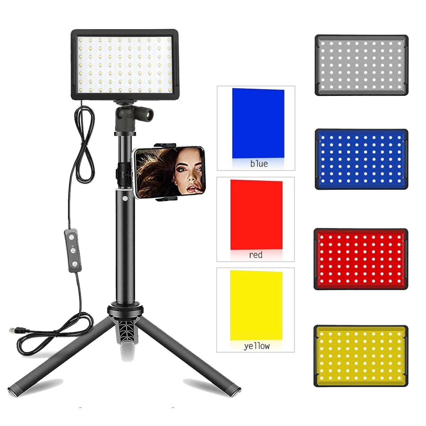 Lampe trépied photographie LED pour corriger les ombres et réussir vos vidéos de produits