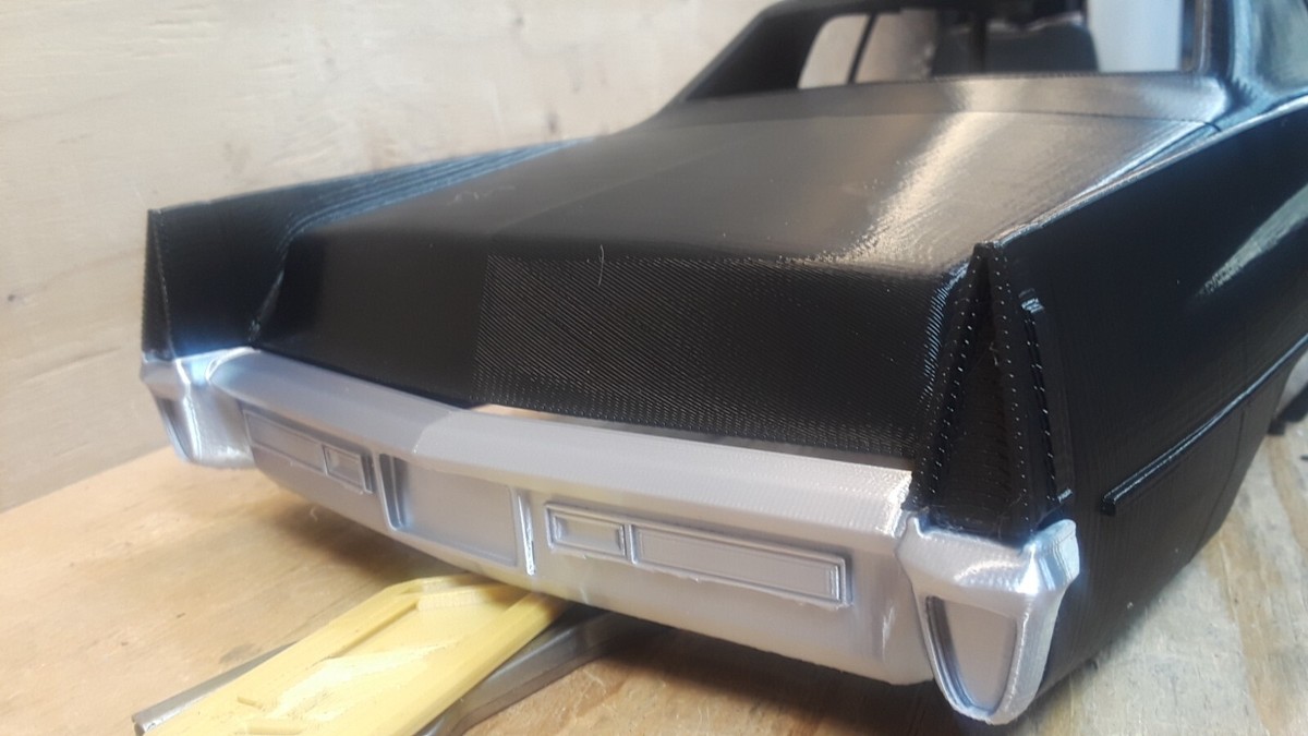 3D Printed RC CAR 1970 Cadillac Coupe Deville 1/10 Body PLA