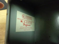 Hoffman E-410722 Control Station Enclosure w/ Blue Pushbutton Switch 