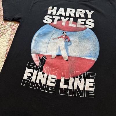 Harry Styles Fine Line Promo Merch 2020 TPWK Black T-Shirt Size