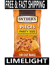 Snyder's of Hanover Pretzel Pieces, Cheddar Cheese, Party Size, 18 Oz
