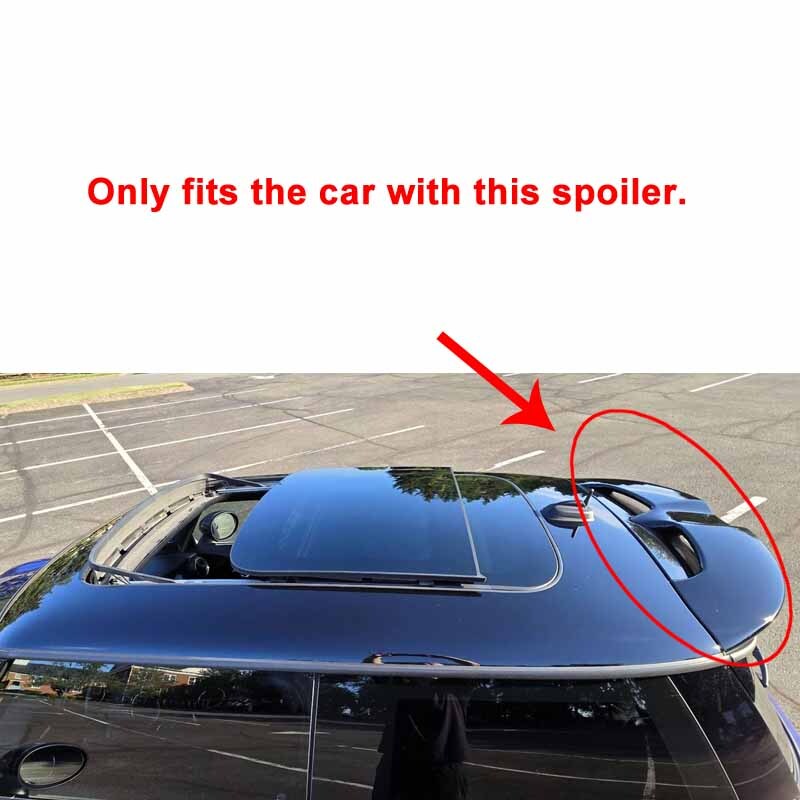 Carbon Fiber Rear Roof Spoiler Extension Wing for Mini Cooper F55 F56 S ...