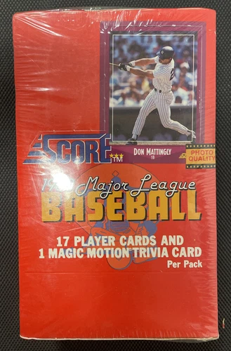 1988 Score Baseball Wax Box 36 Packs - 612 Cards!  Factory Sealed Glavine RC??