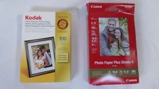 Canon PIXMA 4"x6" Inkjet Photo Paper Plus Glossy II and Kodak 100 Sheets