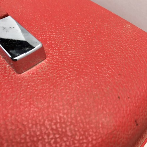 Vintage Red Samsonite Saturn Cosmetic Make-up Train Case Carry On- NO KEY - READ - Picture 5 of 17
