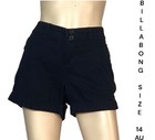 🌻BILLABONG SIZE 14 BLACK COTTON HEMED  SHORTS