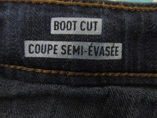 Cherokee Girl's Mid Rise Boot Cut Jeans Size 16 Dark Wash Blue - Picture 4 of 5