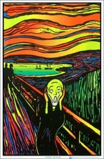 The Scream Blacklight Poster 23.5" x 35.5" - Laminated