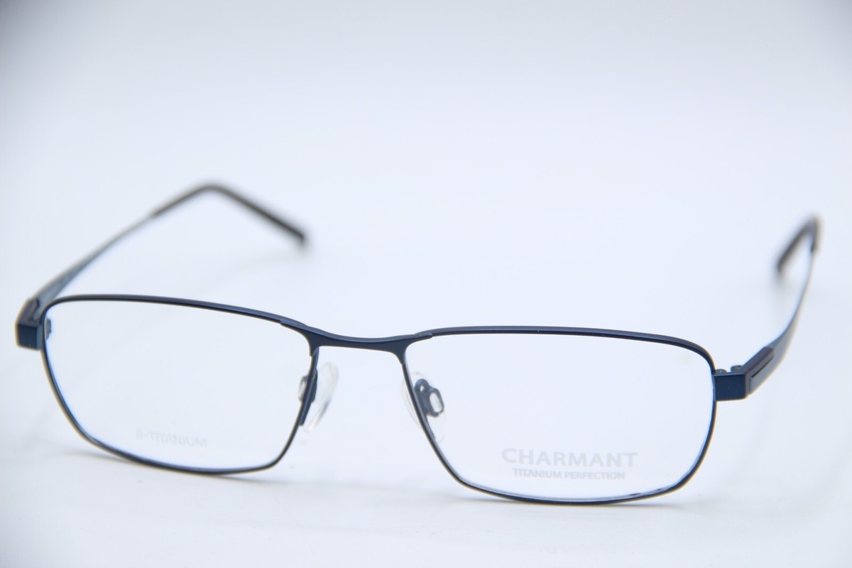 NEW CHARMANT TITANIUM PERFECTION CH11432 NAVY AUTHENTIC EYEGLASSES