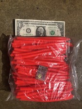 Bulk Pack Surge Tube Lt Red 9/0 Cut Trolling Saltwater Lures Striper Eel Rig #11