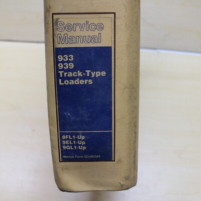 CAT Caterpillar 933 939 Track Crawler Loader Repair Shop Service Manual owner