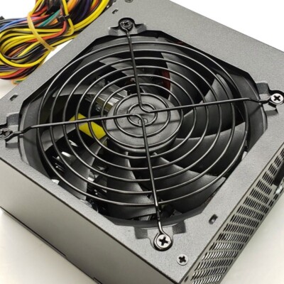 NEW--Power Star Black 650w-Max ATX Power Supply 12cm Fan, 20+4pin, SATA & PCIe